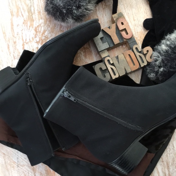 Stuart Weitzman Shoes - STUART WEITZMAN Gore-Tex Square Toe Black Boots